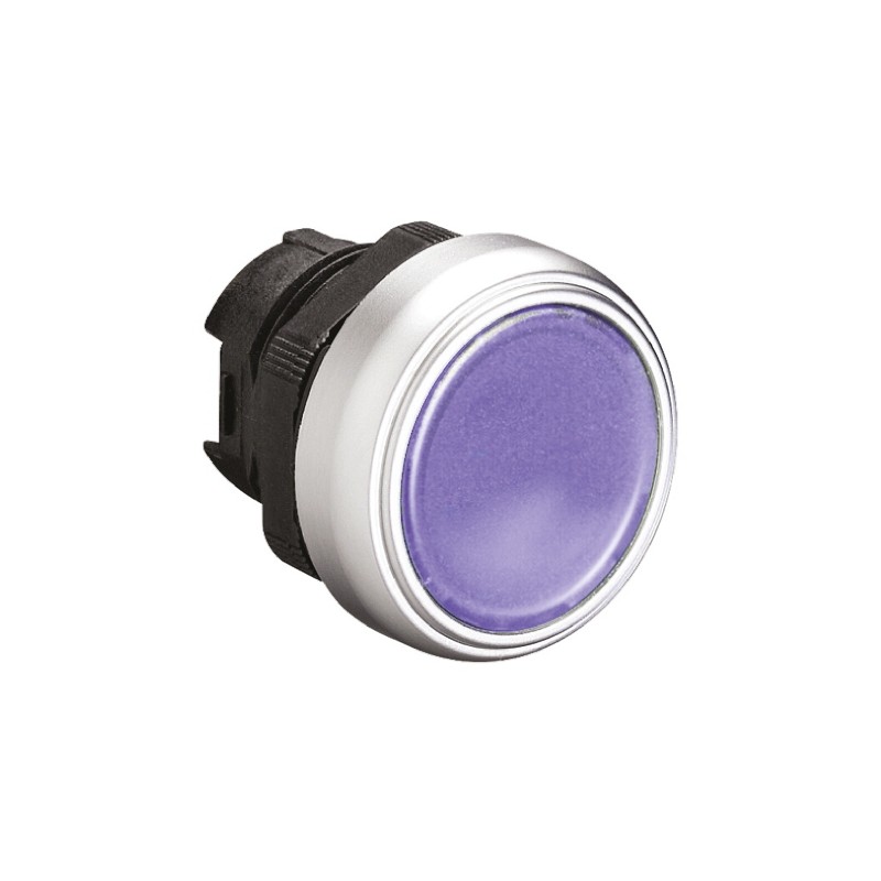 1 pcs - Lovato Platinum Series Blue Spring Return Push Button Head, 22mm Cutout, IP66, IP67, IP69K