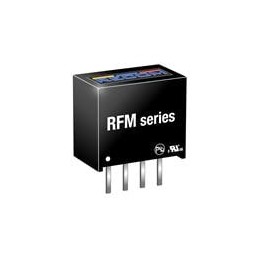 10 pcs : RFM-0505S - Isolated DC/DC Converters - Through Hole 1W 5Vin 5Vout 200mA SIP4