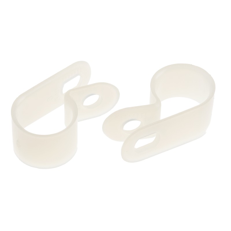 1 Bag of 100 - RS PRO Natural Nylon Cable Clip, 12.7mm Max. Bundle