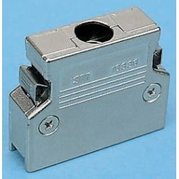 1 pcs - 3M 103 Series Die Cast Aluminium D Sub Backshell, 14 Way, Strain Relief