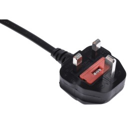1 pcs - RS PRO IEC C17 Socket to Type G UK Plug Power Cord, 2m