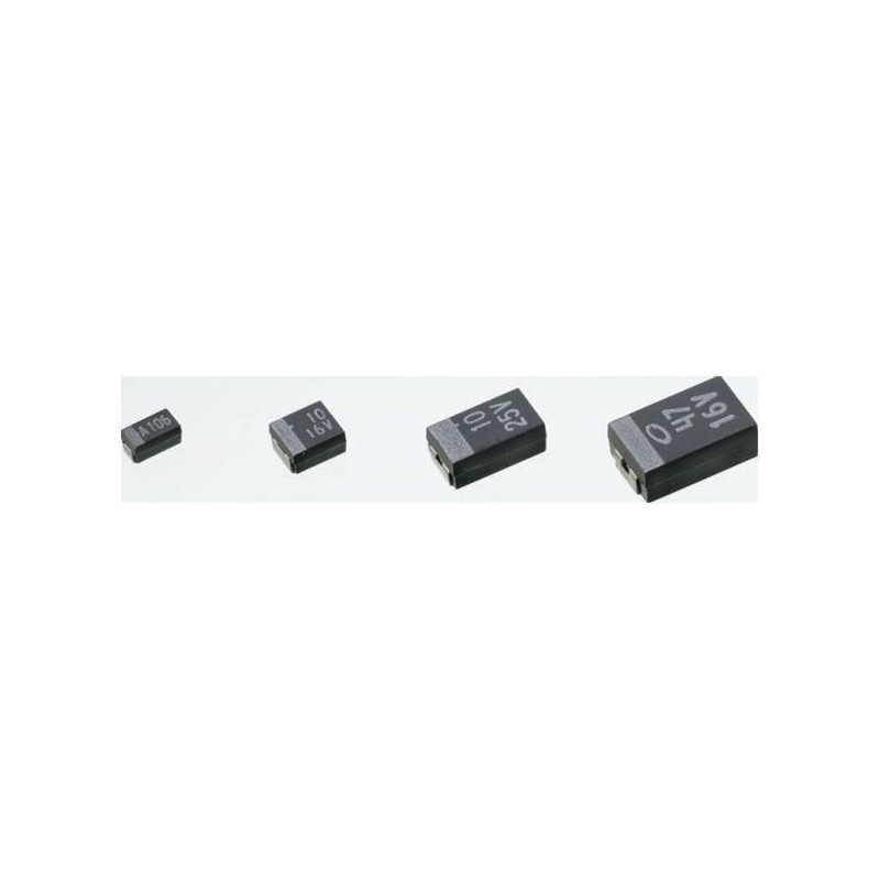 10 pcs - KYOCERA AVX 3.3μF MnO2 Tantalum Electrolytic Capacitor 25V dc, F93 Series