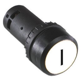 1 pcs - ABB Compact Series Illuminated Push Button, Panel Mount, 22mm Cutout, SPST, IP69K