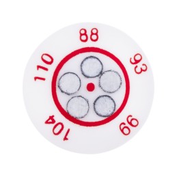 10 pcs - RS PRO Non-Reversible Temperature Sensitive Label, 88°C to 110°C, 5 Levels