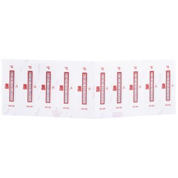 10 pcs - RS PRO Non-Reversible Temperature Sensitive Label, 37°C to 65°C, 8 Levels