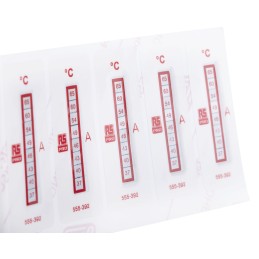 10 pcs - RS PRO Non-Reversible Temperature Sensitive Label, 37°C to 65°C, 8 Levels
