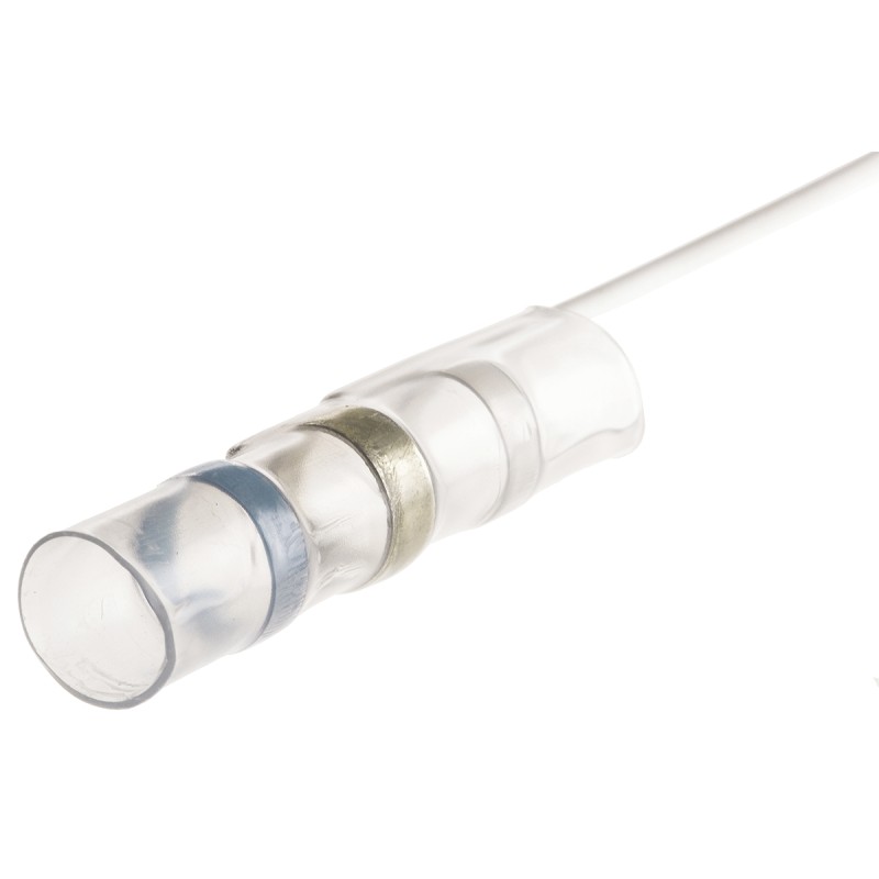 10 pcs - TE Connectivity Transparent Polyolefin Solder Sleeve 42mm Length 3.2 - 7mm Cable Diameter