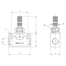 10 pcs - RS PRO Threaded Flow Regulator