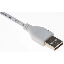 1 pcs - RS PRO USB 2.0 Cable, Male USB A to Male USB A Cable, 800mm