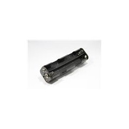 10 pcs : 12BH382B-GR - Cylindrical Battery Contacts, Clips, Holders & Springs 8 'AA' W/SNAPS BLK