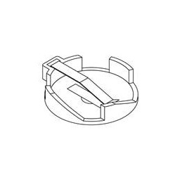 10 pcs : 122-2582-GR - Coin Cell Battery Holders 20MM THRU HOLE BLACK