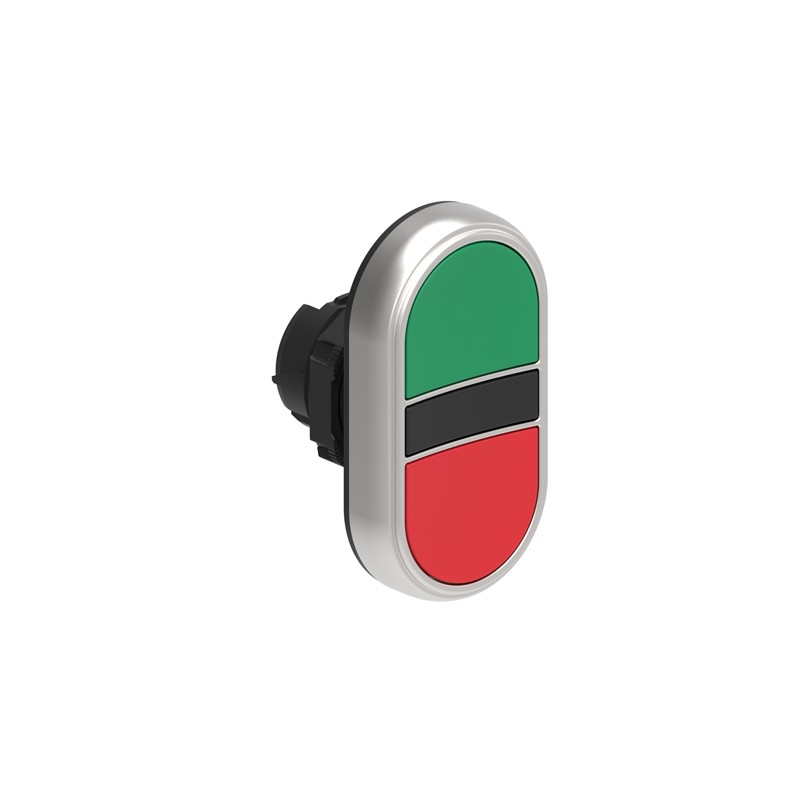 1 pcs - Lovato LPCB71 Series Green, Red Momentary Push Button, 22mm Cutout