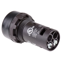 1 pcs - ABB Compact Series Push Button, Momentary, Panel Mount, 22mm Cutout, SPST, 300V, IP69K