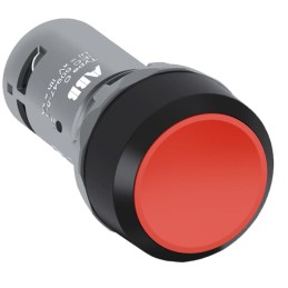 1 pcs - ABB Compact Series Push Button, Momentary, Panel Mount, 22mm Cutout, SPST, 300V, IP69K