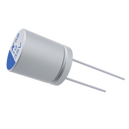 10 pcs - KEMET 100μF Through Hole Polymer Capacitor, 35V dc