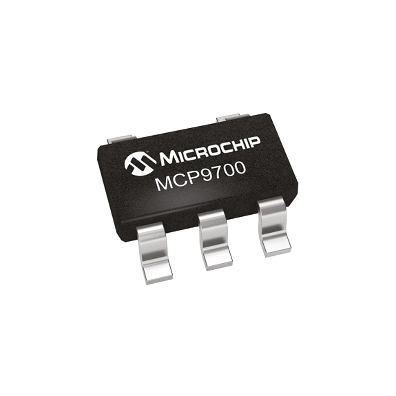 10 pcs - Microchip Voltage Temperature Sensor, Voltage Output, Surface Mount, Analogue, ±4°C, 5 Pins
