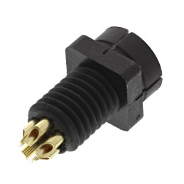 1 pcs - Binder Circular Connector, 5 Contacts, Panel Mount, Subminiature Connector, Plug, Male, IP40, 719 Series