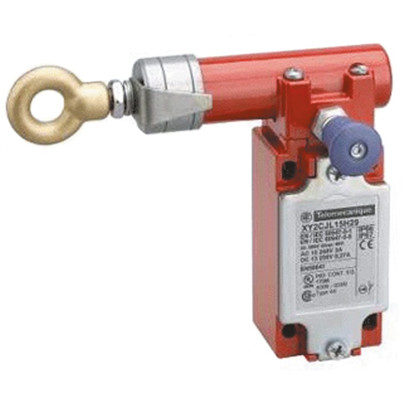 1 pcs - Telemecanique Sensors XY2CJ Rope Pull Switch, 30m, NO/2NC, Left Side