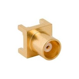 10 pcs : 919-382J-51P - RF Connectors / Coaxial Connectors MCX 5O OHM JACK PCB T/H MNT