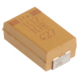 10 pcs - KEMET 100μF MnO2 Tantalum Capacitor 10V dc, T495 Series