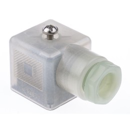 1 pcs - Phoenix Contact SACC 3P DIN 43650 A, Female Solenoid Valve Connector with Indicator Light, 24 V Voltage