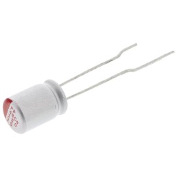 10 pcs - Nichicon 15μF Polymer Aluminium Solid Electrolytic Capacitor 25V dc, Radial, Through Hole - RNS1E150MDS1JX