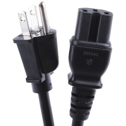 1 pcs - RS PRO IEC C15 Socket to Type B US Plug Plug Power Cord, 2m