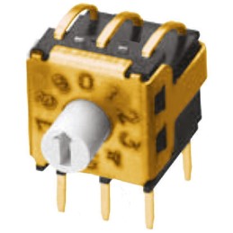 1 pcs - Omron 10 Way Through Hole DIP Switch, Rotary Shaft Actuator