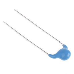 10 pcs - Murata Single Layer Ceramic Capacitor (SLCC) 470pF 1 kV dc, 400 (Y2) V ac, 440 (X1) V ac ±10% B Dielectric, DE2,