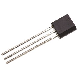 10 pcs - STMicroelectronics Temperature Sensor, Voltage Output, Through Hole Mount, Analogue, ±1°C, 3 Pins