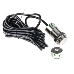 1 pcs - IDEM RM-Ex Series Magnetic Non-Contact Safety Switch, 250V ac/dc, 316 Stainless Steel Housing, 2NC, 5m Cable