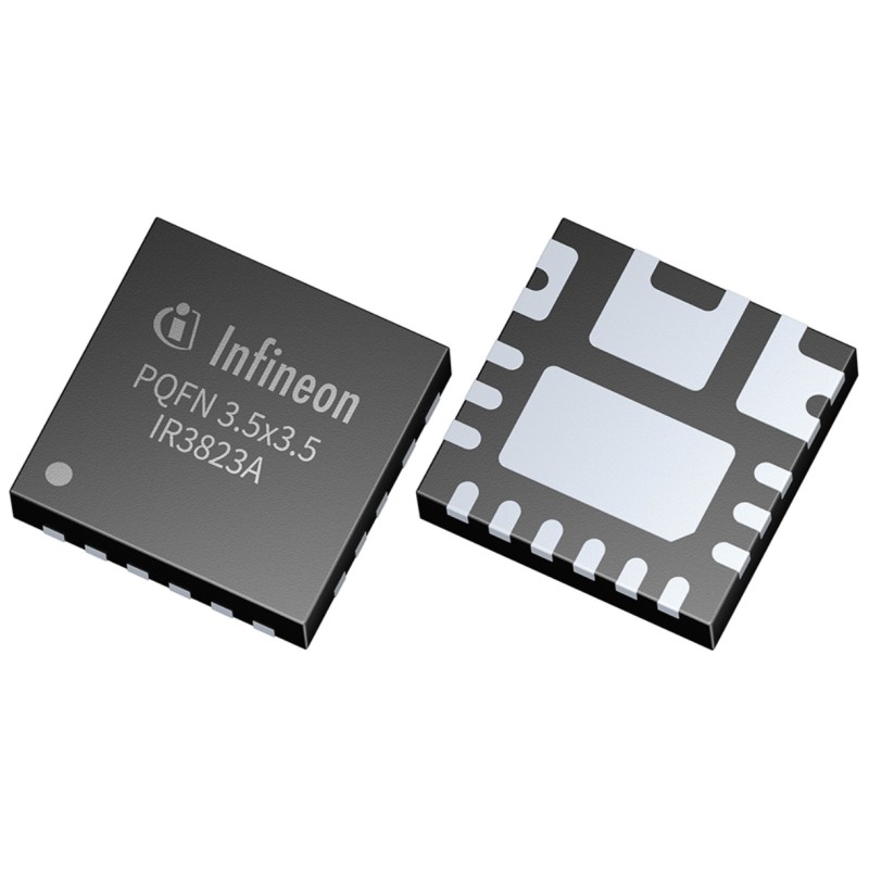 2 pcs - Infineon IR3823AMTRPBFAUMA1, 1 DC-DC, Voltage Regulator 3A, 0.6 V, 2 MHz 19-Pin, PQFN