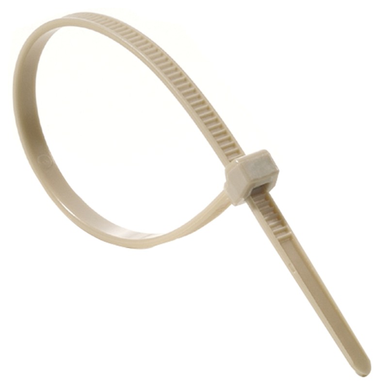 1 Bag of 100 - HellermannTyton Cable Tie, PT220, 220mm x 4.7 mm, Beige PEEK, Pk-100