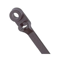 1 Bag of 1000 - Thomas & Betts Cable Ties, 101.6mm x 2.29 mm, Black Nylon, Pk-100