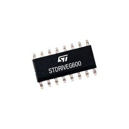 10 pcs : STDRIVEG600 - Gate Drivers High voltage half-bridge gate driver for GaN transistors