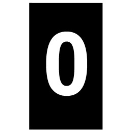 1 Bag of 500 - HellermannTyton Ovalgrip Slide On Cable Markers, White on Black, Pre-printed '0', 1.8 - 6.3mm Cable