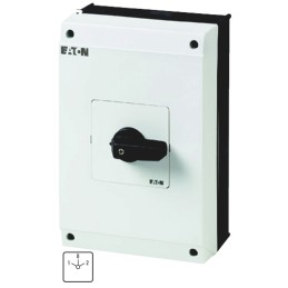 1 pcs - Eaton 2P Pole Isolator Switch - 63A Maximum Current, 37kW Power Rating, IP65