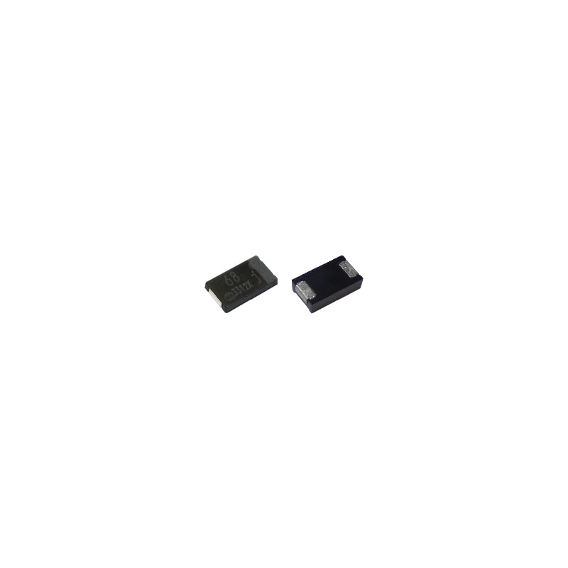 10 pcs - Panasonic 220μF Surface Mount Polymer Capacitor, 6.3V dc