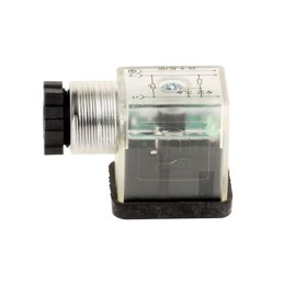 1 pcs - EMERSON – ASCO 22 DIN 43650, Female DIN 43650 Solenoid Connector, No, 24 V Voltage