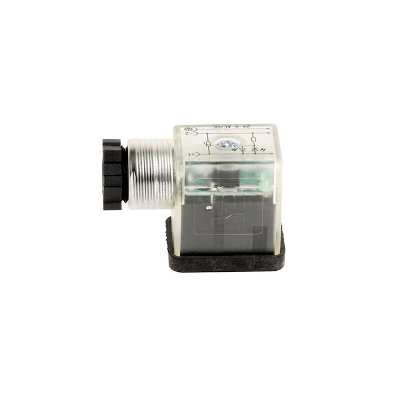 1 pcs - EMERSON – ASCO 22 DIN 43650, Female DIN 43650 Solenoid Connector, No, 24 V Voltage