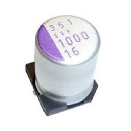 10 pcs - Panasonic 120μF Surface Mount Polymer Capacitor, 35V