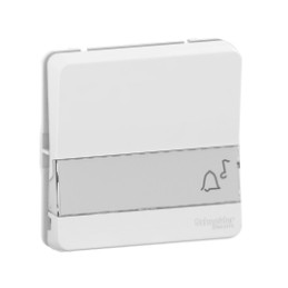 1 pcs - Schneider Electric White Push Button Light Switch, 1 Gang, Mureva Styl