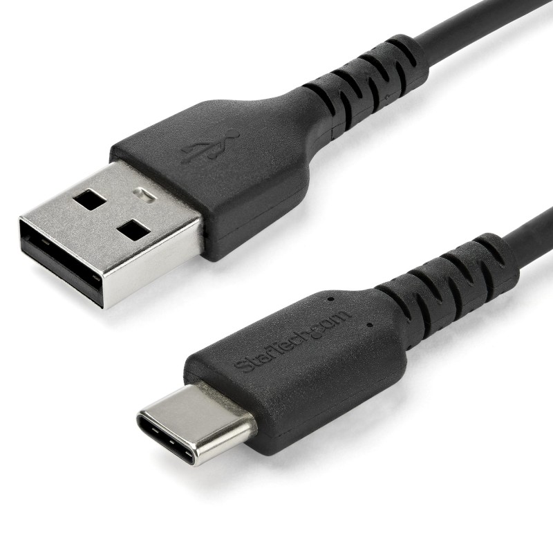1 pcs - StarTech.com USB 2.0 Cable, Male USB A to Male USB C Rugged USB Cable, 2m
