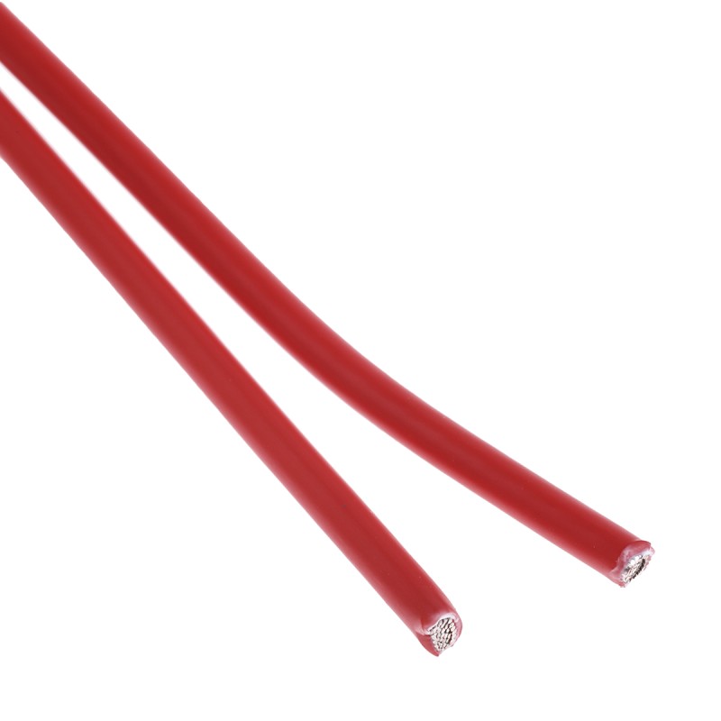 1 Reel of 100 - TE Connectivity Zerohal 100G Series Red 2.5 mm² Hook Up Wire, 13 AWG, 37/0.29 mm, 100m, LSZH Insulation
