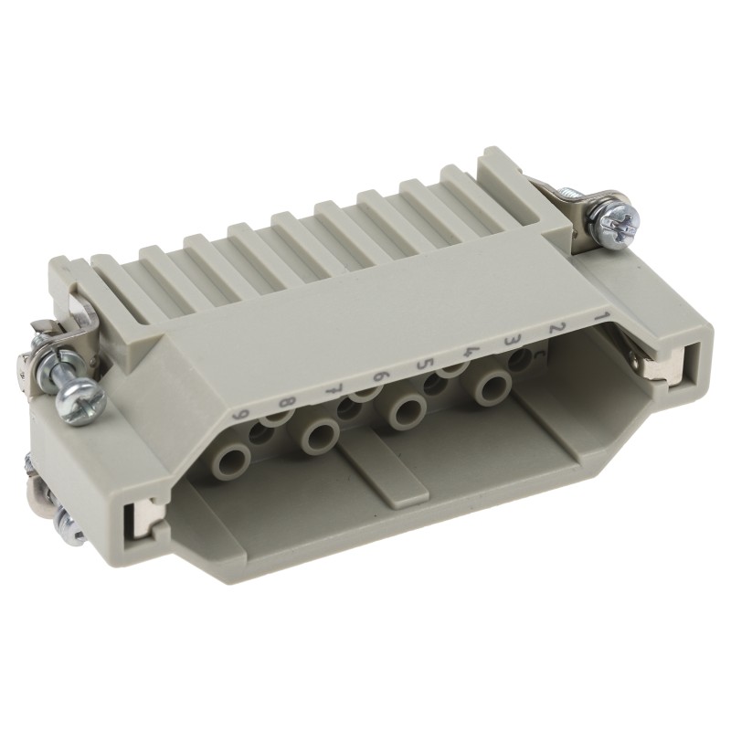 1 pcs - HARTING Heavy Duty Power Connector Insert, 10A, Male, Han D Series, 25 Contacts