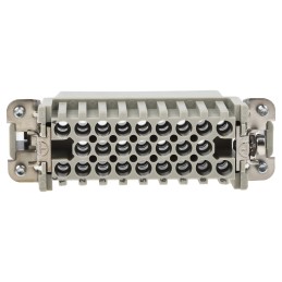 1 pcs - HARTING Heavy Duty Power Connector Insert, 10A, Male, Han D Series, 25 Contacts