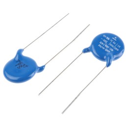 10 pcs - Vishay Single Layer Ceramic Capacitor (SLCC) 4.7nF 400V ac ±20% Y5U Dielectric, WYO, Through Hole +125°C Max Op. Temp.