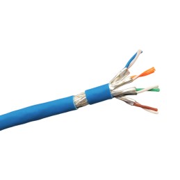 1 Reel of 100 M - RS PRO Cat7a Ethernet Cable, S/FTP, Blue LSZH Sheath, 100m, Low Smoke Zero Halogen (LSZH)