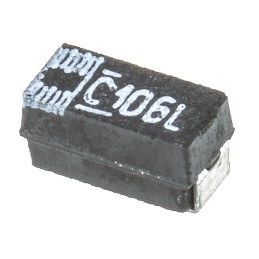 10 pcs - Vishay 10μF MnO2 Tantalum Capacitor 16V dc, 593D Series