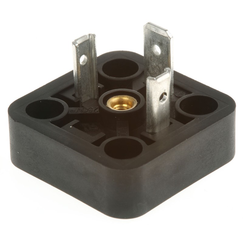 1 pcs - Hirschmann GSA 2P+E DIN 43650 A, Male Solenoid Valve Connector, No, 400 V ac/dc Voltage